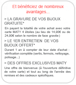 Maty - Avantages carte 4 etoiles