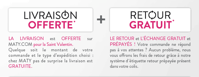 Livraison offerte + Retour gratuit