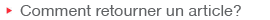 Maty - Comment retourner un article