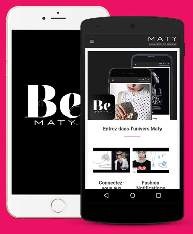 Application Be MATY, les derniers actus de la marque