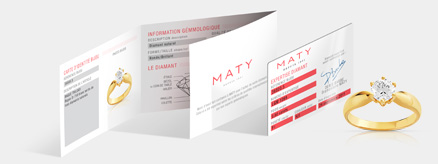 Certificat d'authentification de votre solitaire diamant Certificat d'authentification de votre solitaire diamant