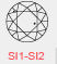 Diamant de pureté SI1- SI2