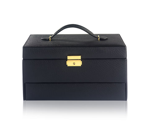Coffret à bijoux noir fermé