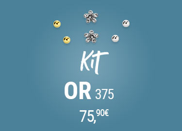 Kit perçage d'oreille Or 375