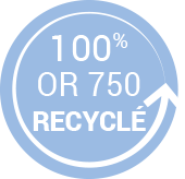 100% Or 750 recyclé