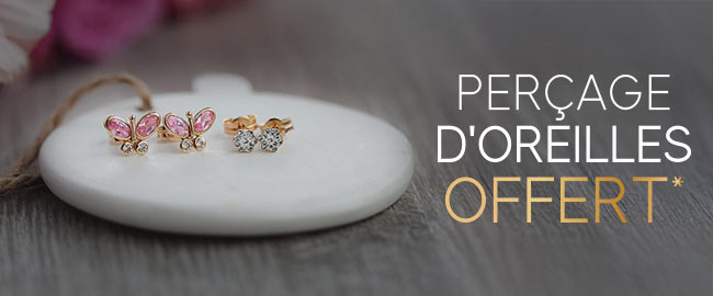 perçage d'oreille offert