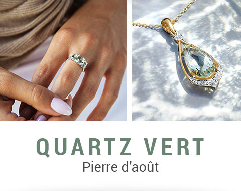 Pierre du mois d'Août | Quartz Vert