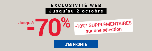 French Week : Jusqu'à -70%* sur une sélection