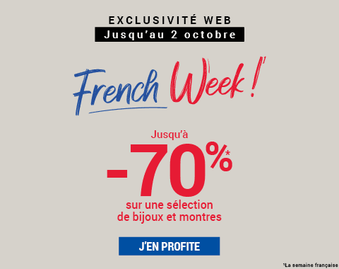 French week | Jusqu'à -70% 