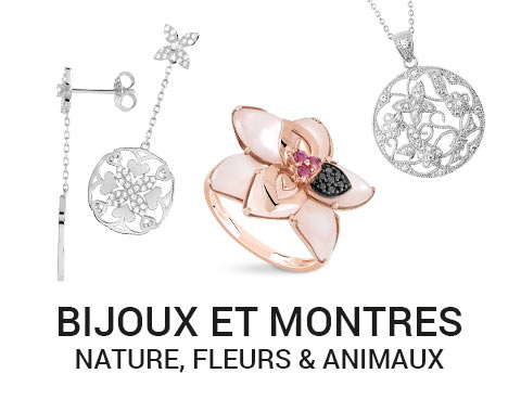 Découvrez notre sélection Bijoux Fleurs et Animaux