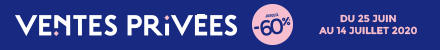 Ventes Privées  - Jusqu'à -60%