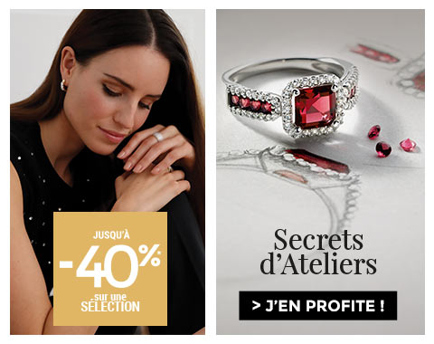 Jusqu'à -40% sur une sélection de bijoux