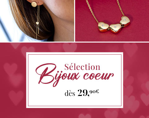 Sélection de bijoux coeur dès 29,90€