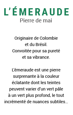 L'Emeraude: la pierre du mois de Mai