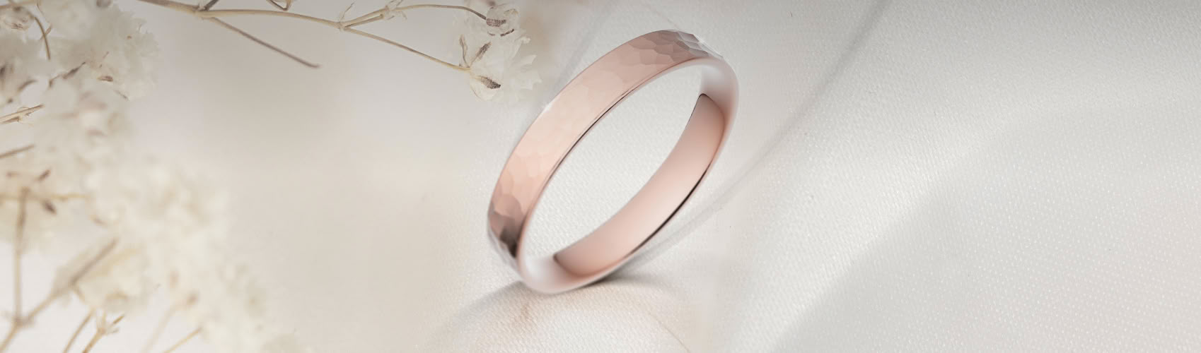 Alliances en or rose pour femme