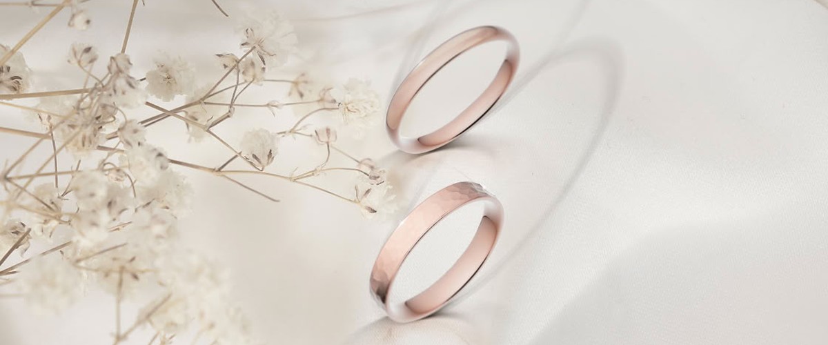 alliances femmes or rose