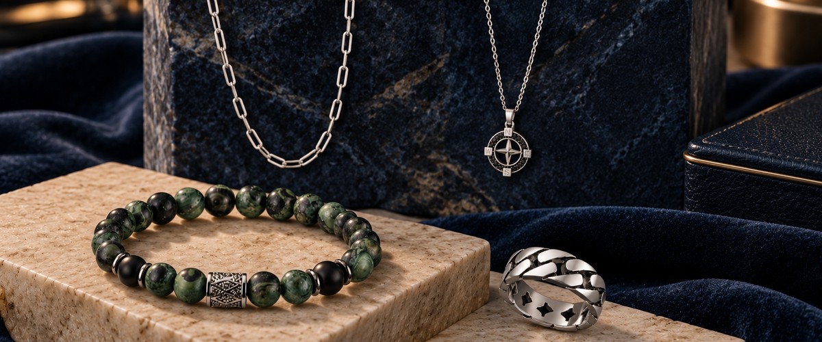 bijoux masculins bagues colliers bracelets homme