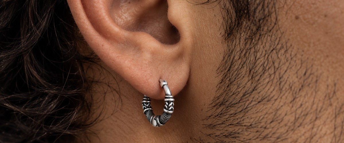 boucles anneaux homme oreille